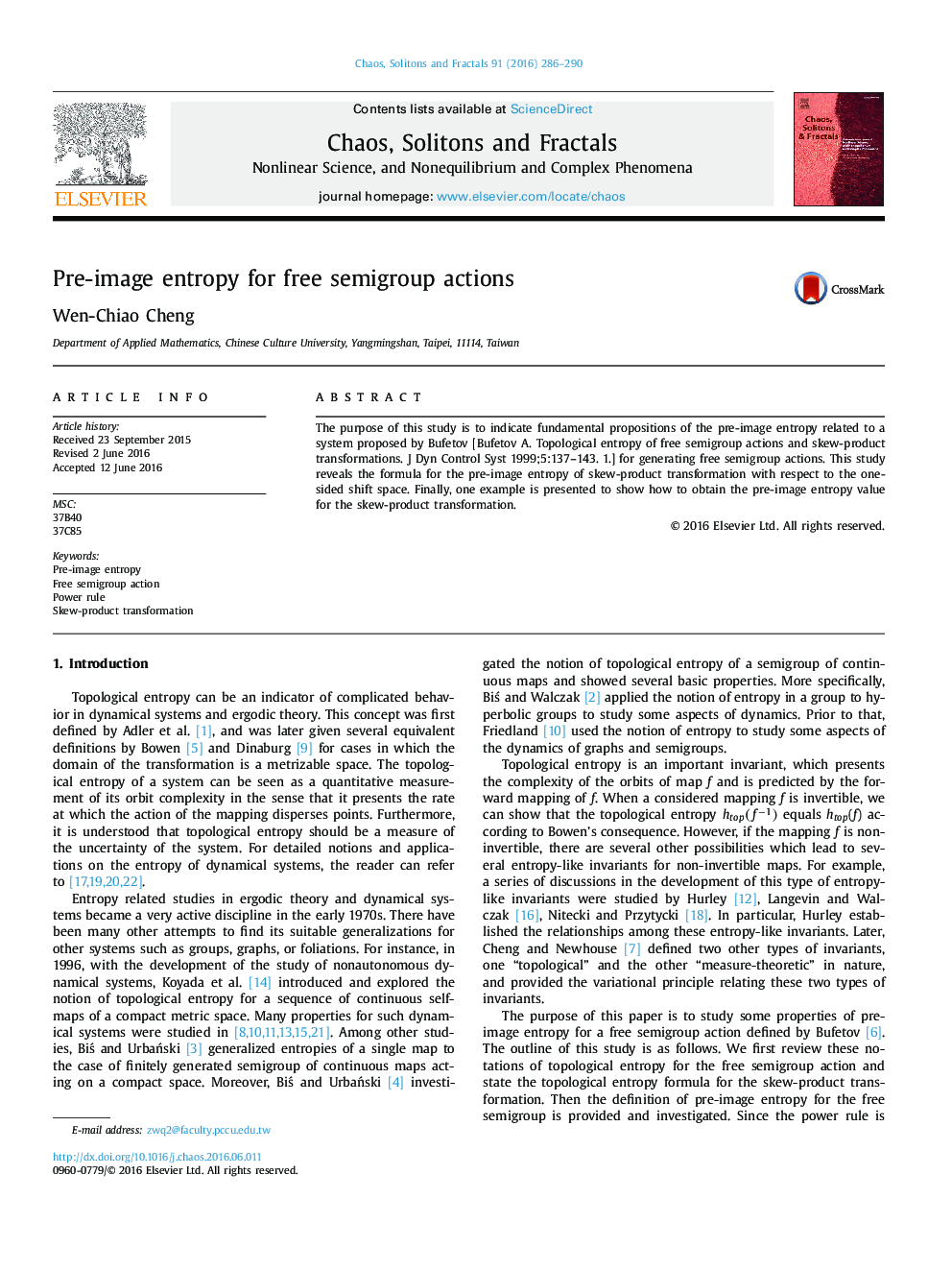 Pre-image entropy for free semigroup actions