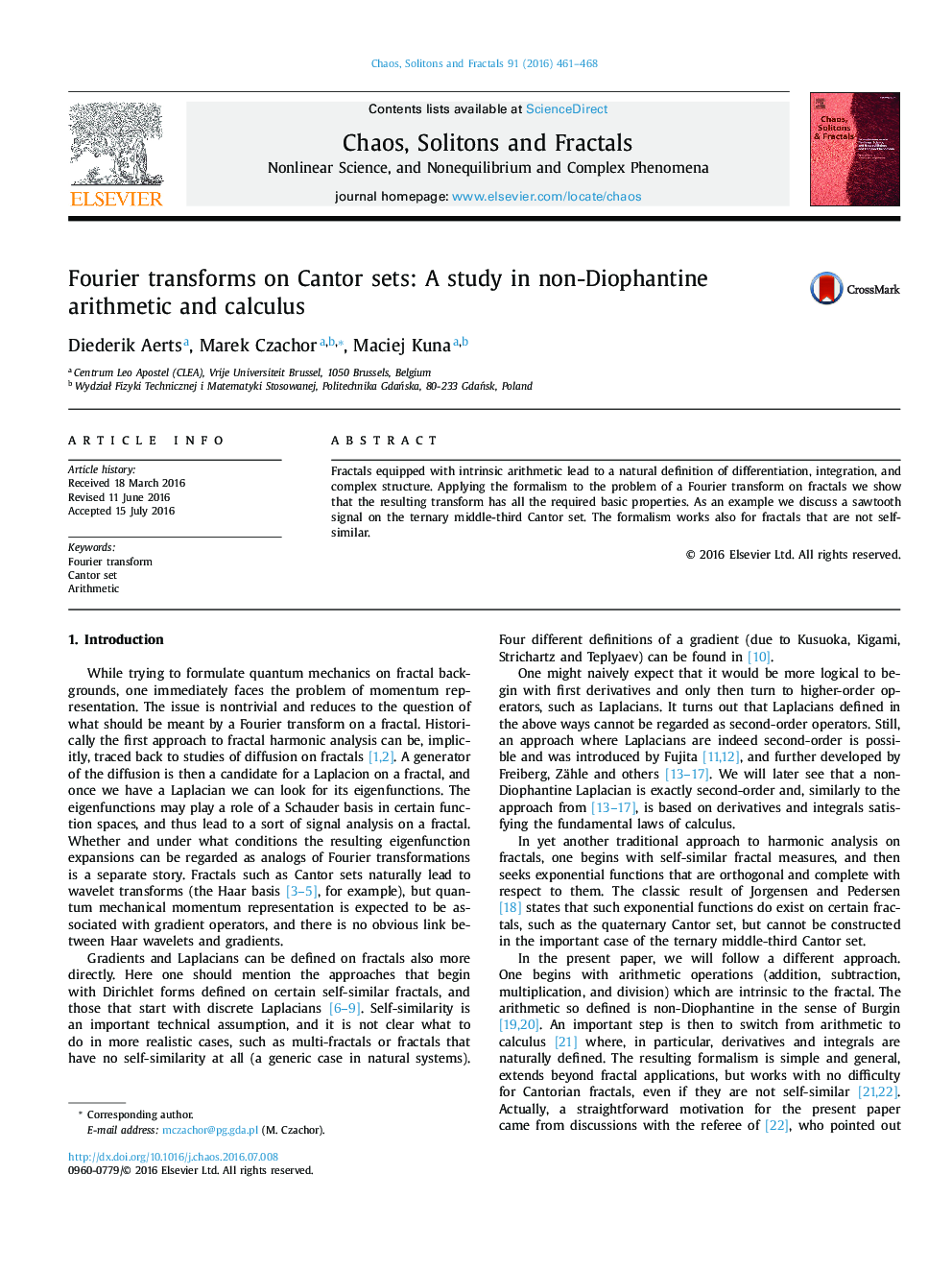 Fourier transforms on Cantor sets: A study in non-Diophantine arithmetic and calculus