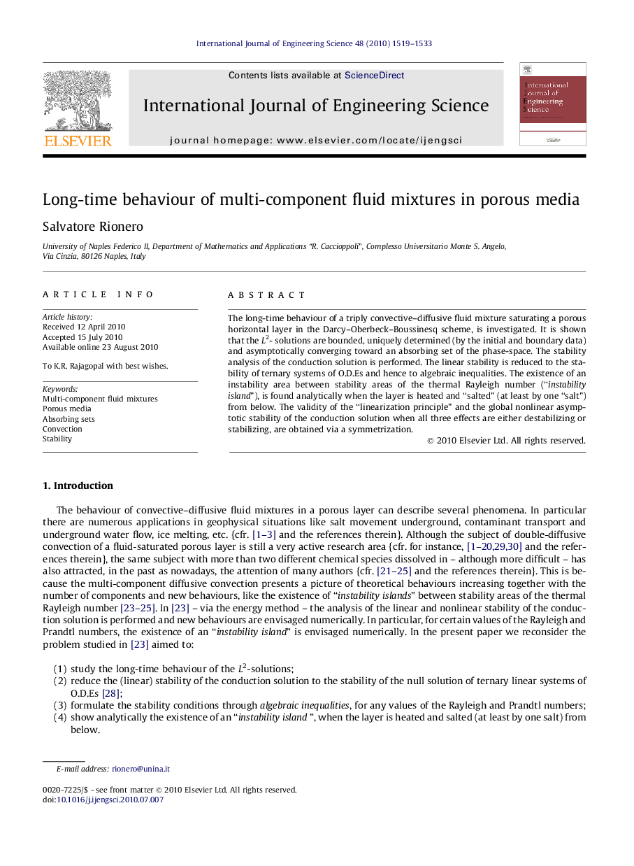 Long-time behaviour of multi-component fluid mixtures in porous media