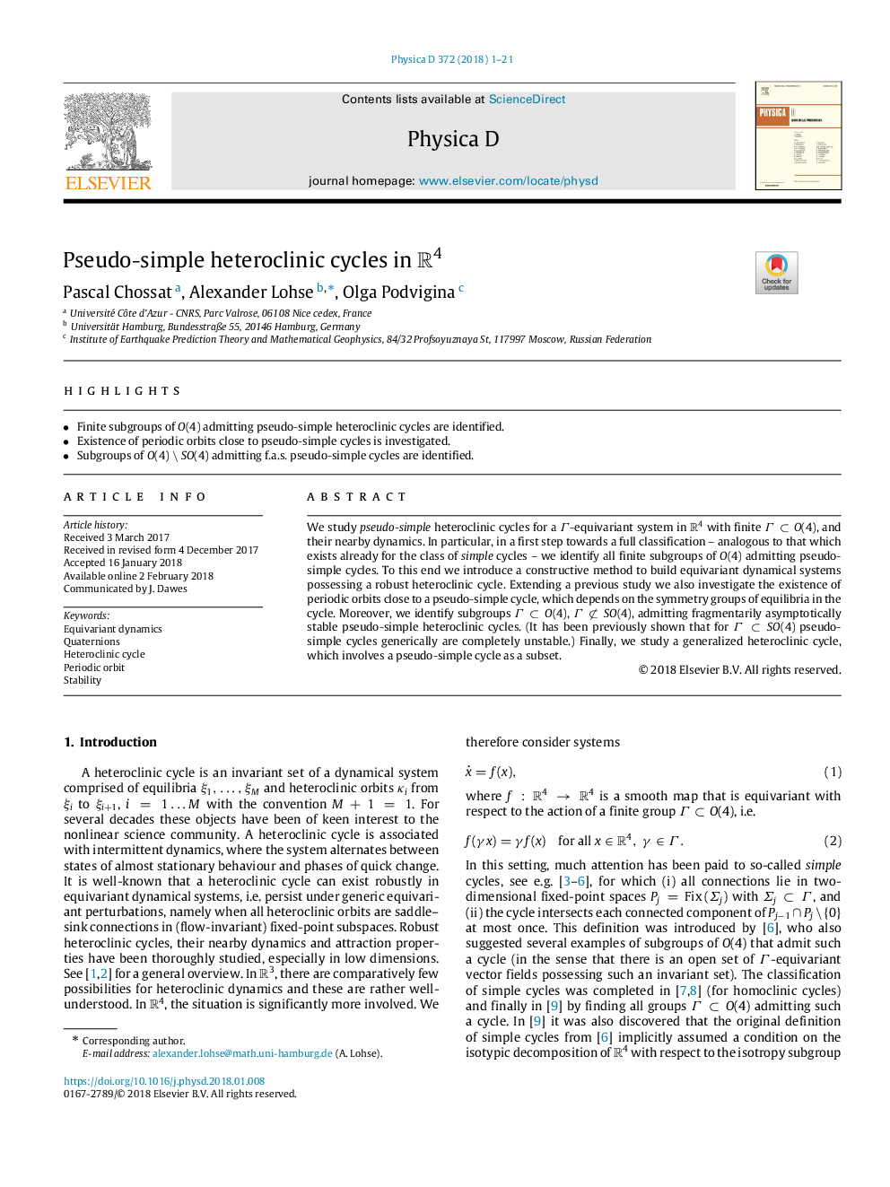 Pseudo-simple heteroclinic cycles in R4