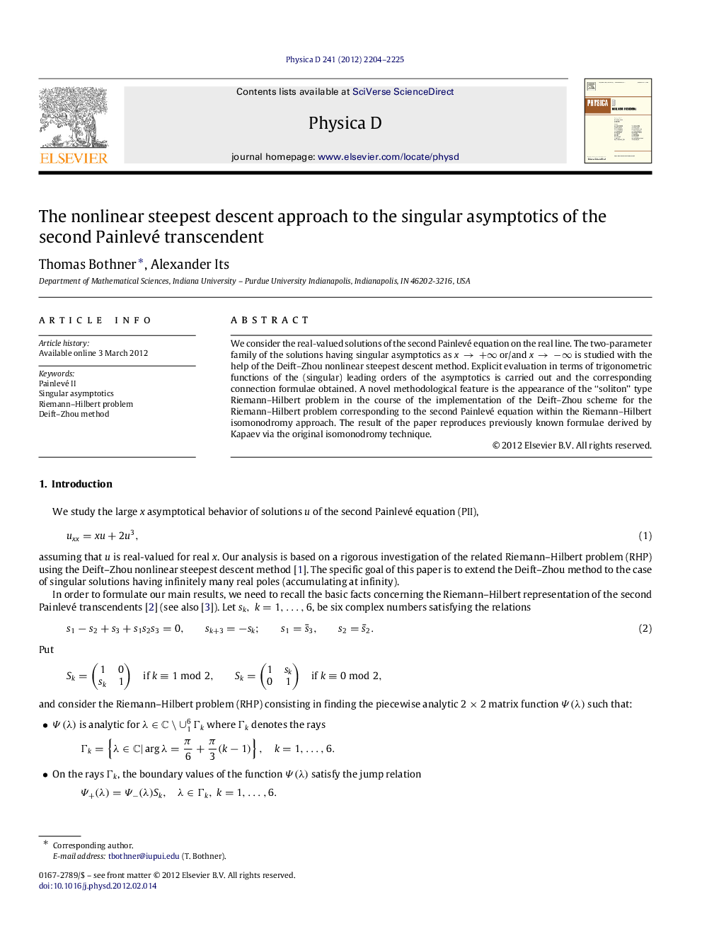 The nonlinear steepest descent approach to the singular asymptotics of the second Painlevé transcendent