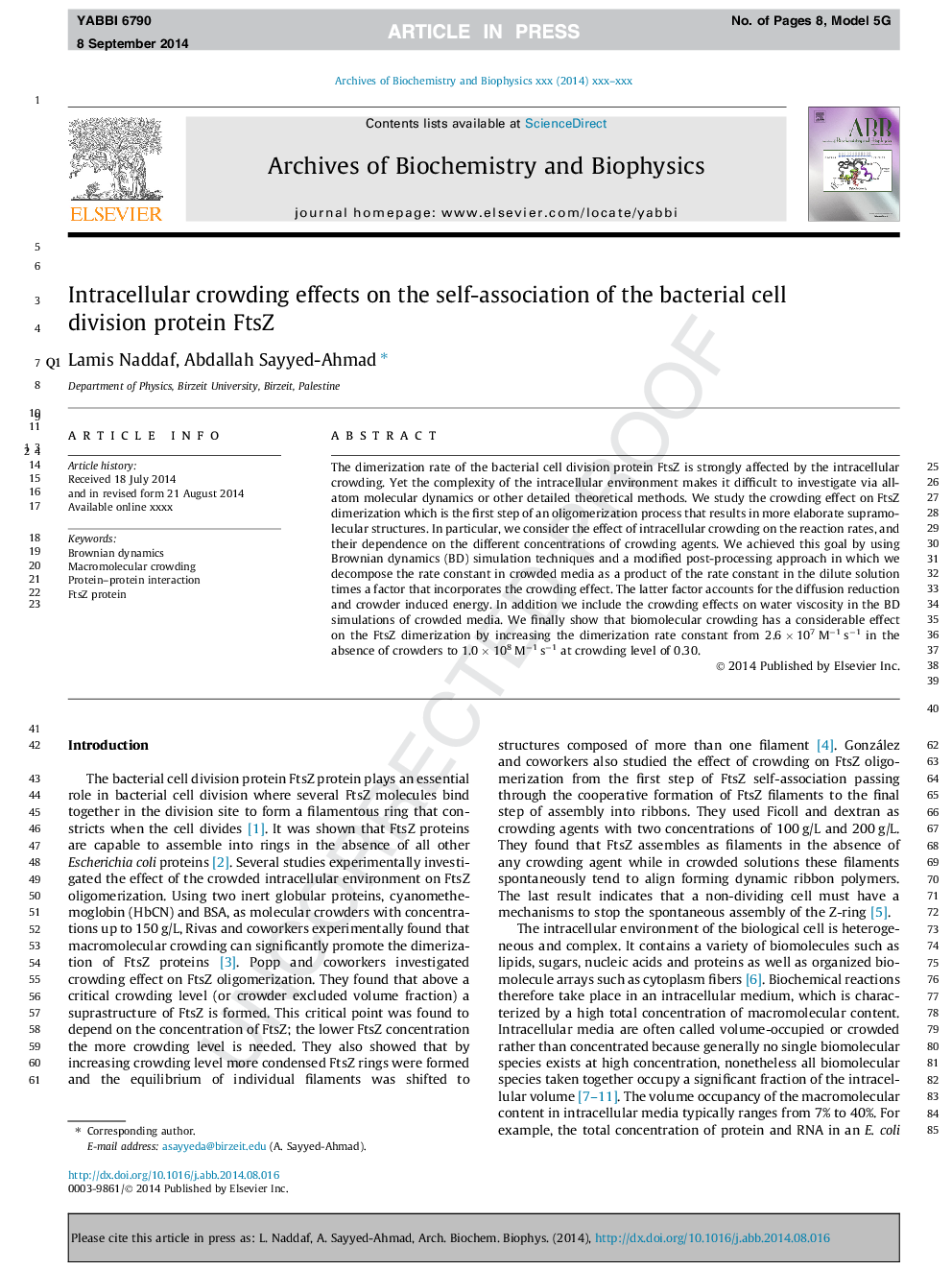 Intracellular crowding effects on the self-association of the bacterial cell division protein FtsZ