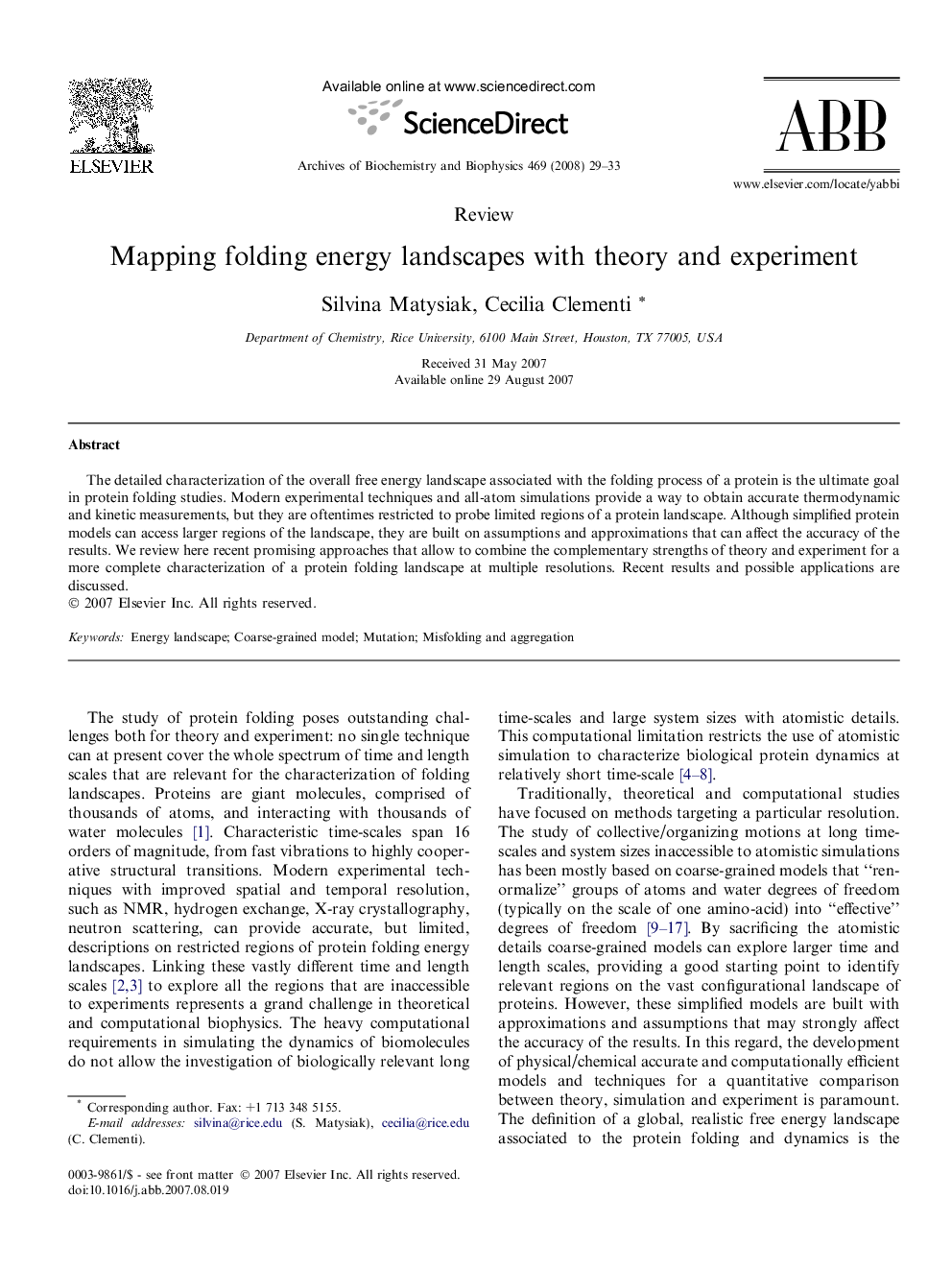 Mapping folding energy landscapes with theory and experiment