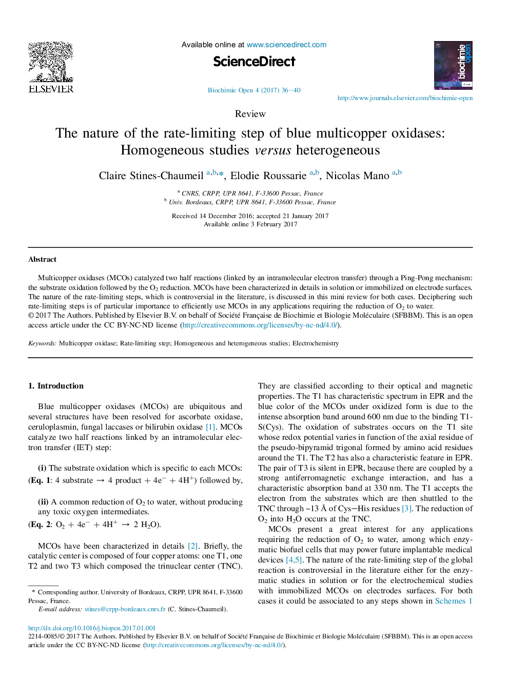 The nature of the rate-limiting step of blue multicopper oxidases: Homogeneous studies versus heterogeneous