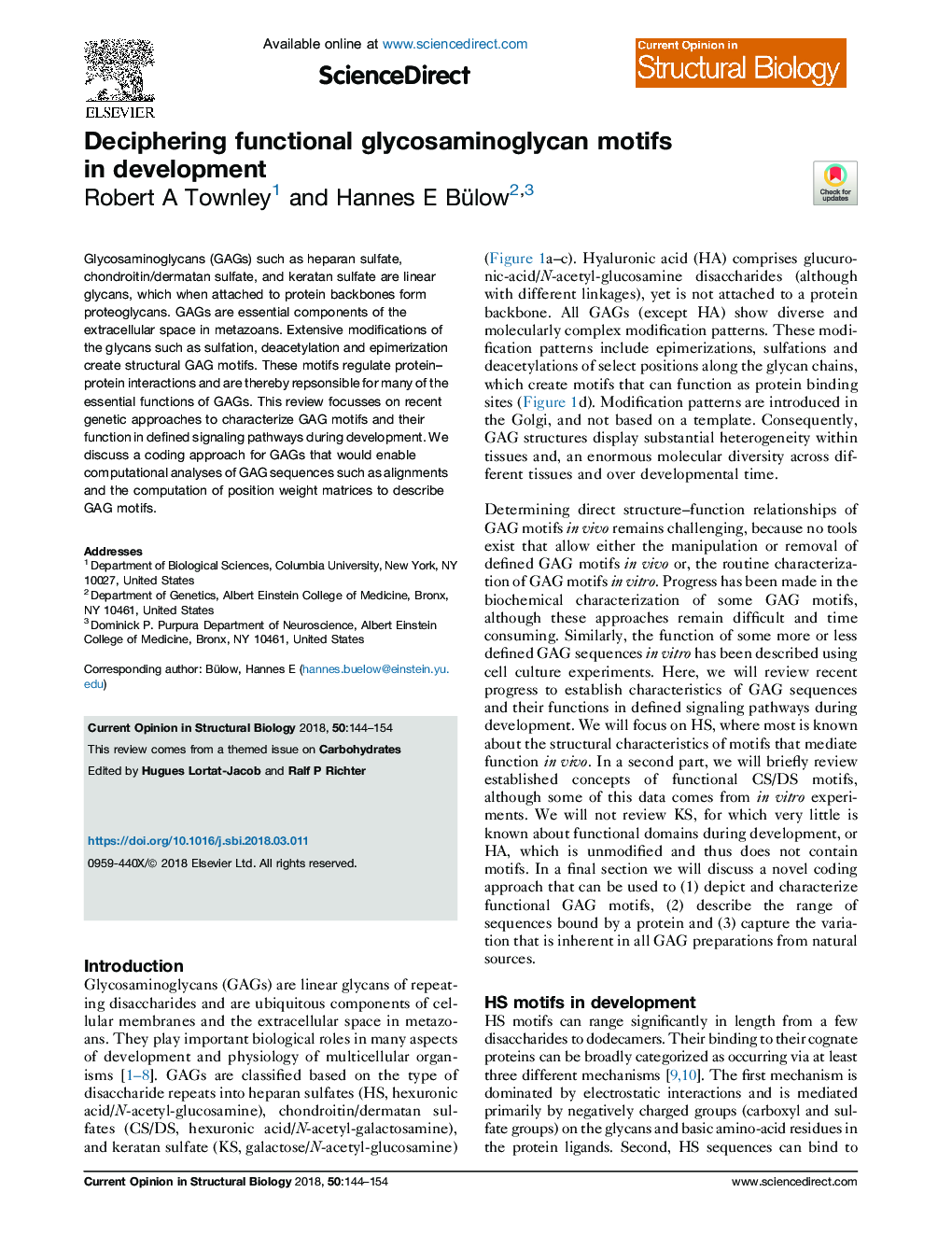 Deciphering functional glycosaminoglycan motifs in development