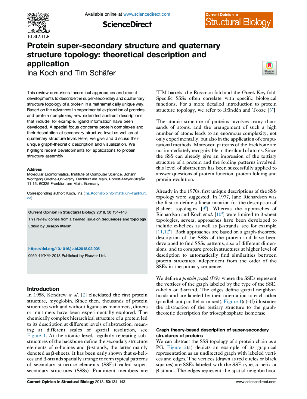 Protein super-secondary structure and quaternary structure topology: theoretical description and application