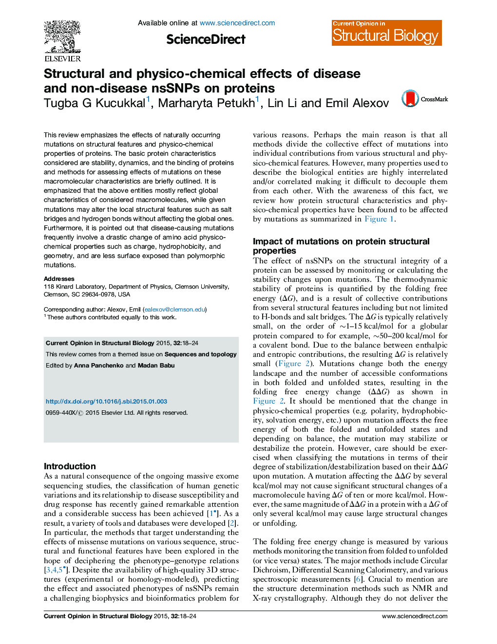 Structural and physico-chemical effects of disease and non-disease nsSNPs on proteins