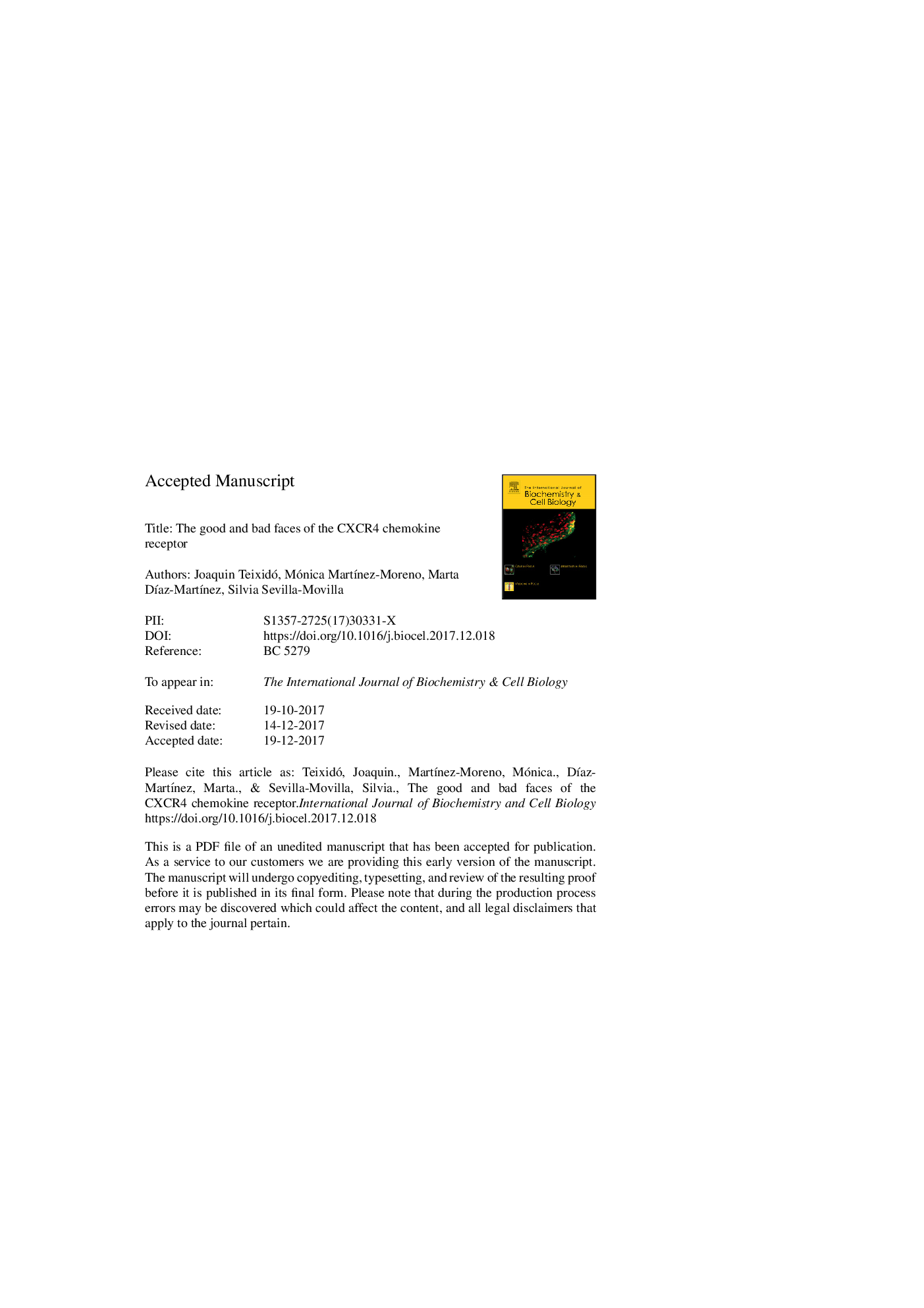 The good and bad faces of the CXCR4 chemokine receptor