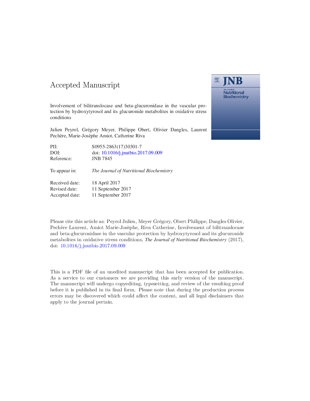 Involvement of bilitranslocase and beta-glucuronidase in the vascular protection by hydroxytyrosol and its glucuronide metabolites in oxidative stress conditions