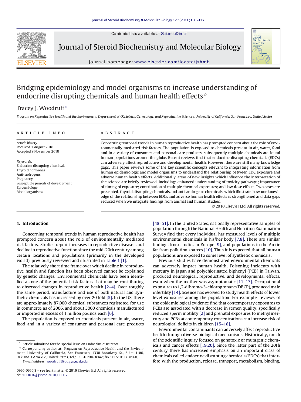 Bridging epidemiology and model organisms to increase understanding of endocrine disrupting chemicals and human health effects