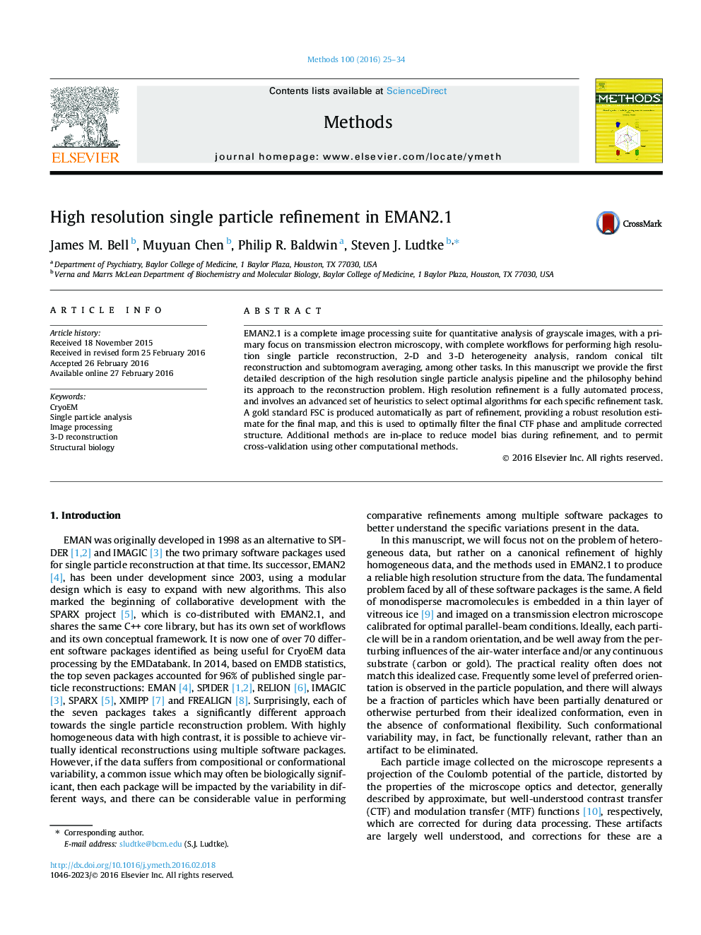 High resolution single particle refinement in EMAN2.1