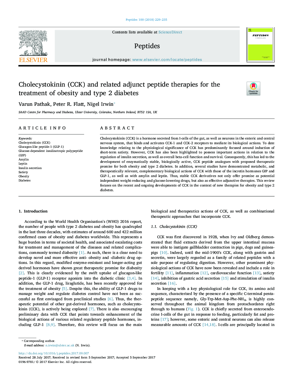 Cholecystokinin (CCK) and related adjunct peptide therapies for the treatment of obesity and type 2 diabetes