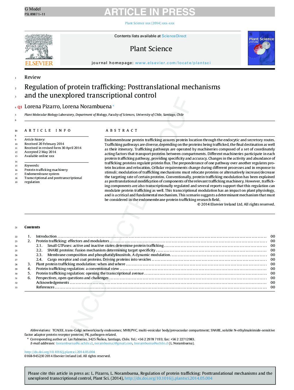 Regulation of protein trafficking: Posttranslational mechanisms and the unexplored transcriptional control