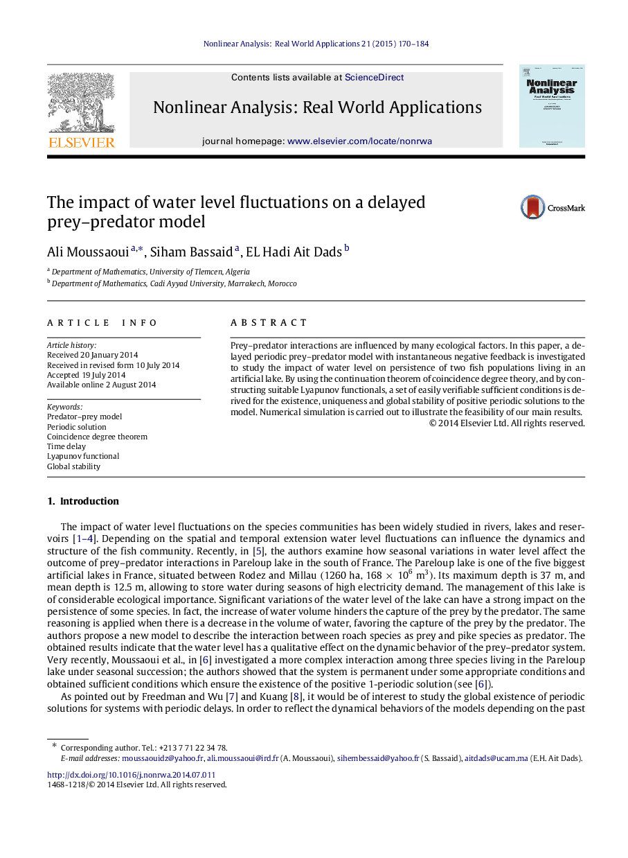 The impact of water level fluctuations on a delayed prey–predator model