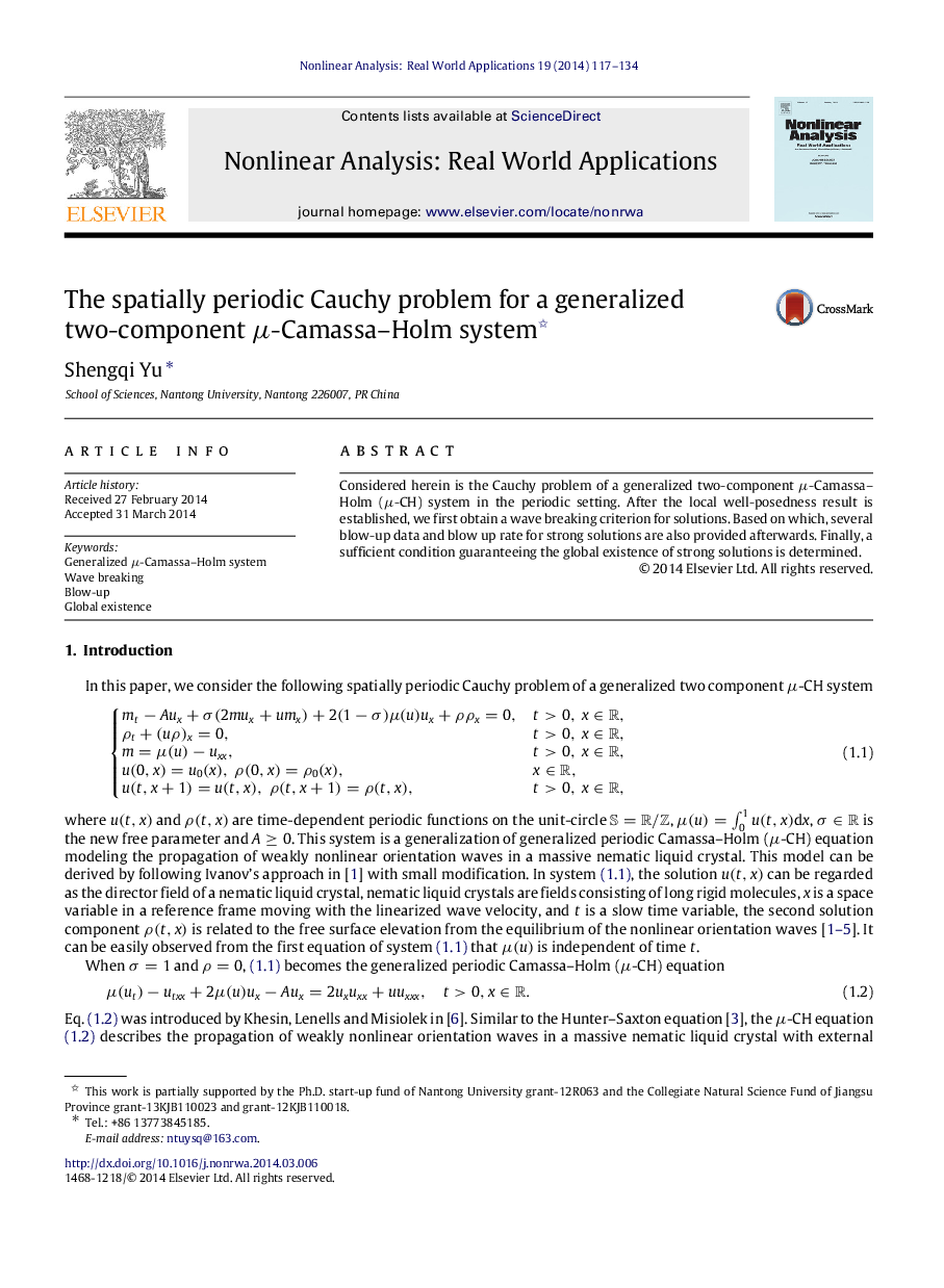 The spatially periodic Cauchy problem for a generalized two-component μμ-Camassa–Holm system 