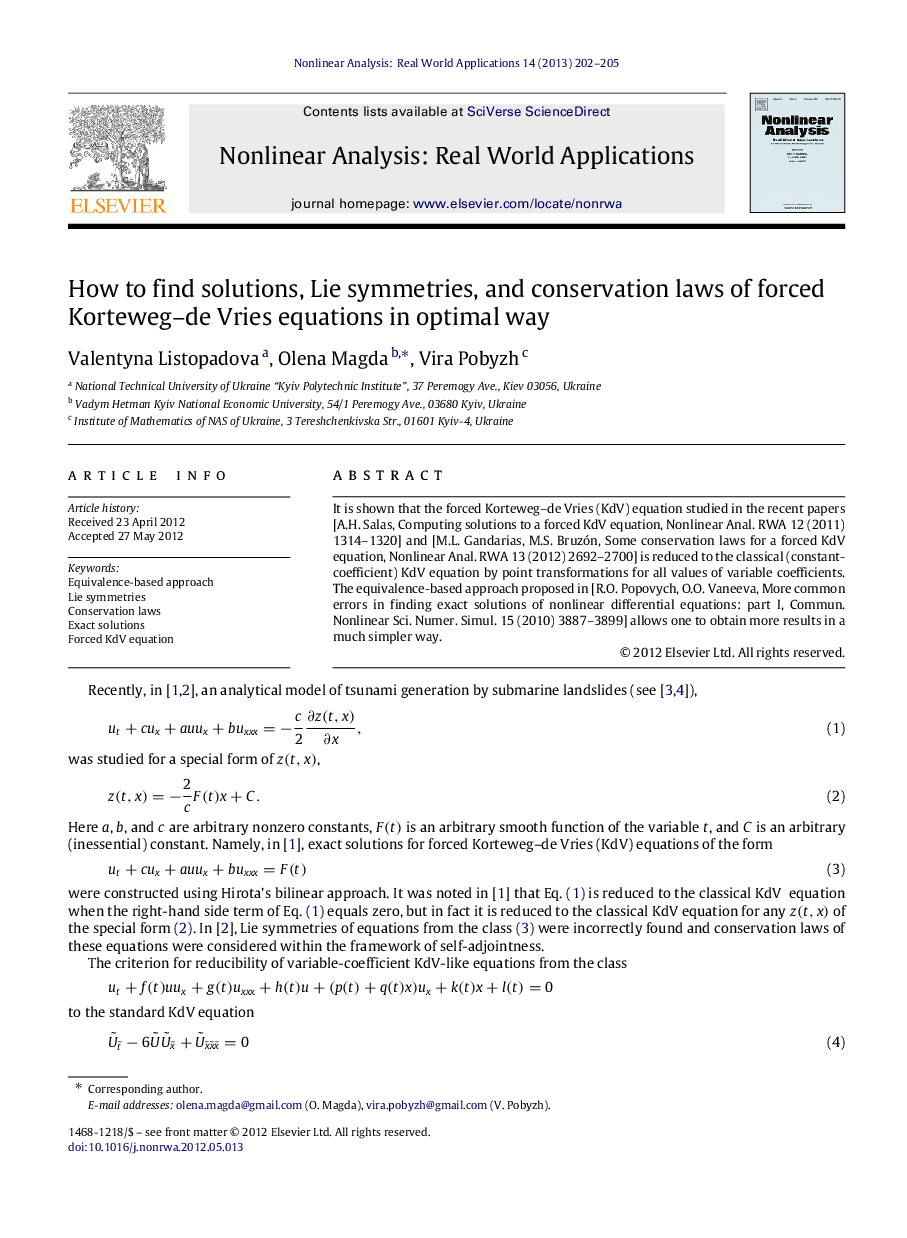 How to find solutions, Lie symmetries, and conservation laws of forced Korteweg–de Vries equations in optimal way