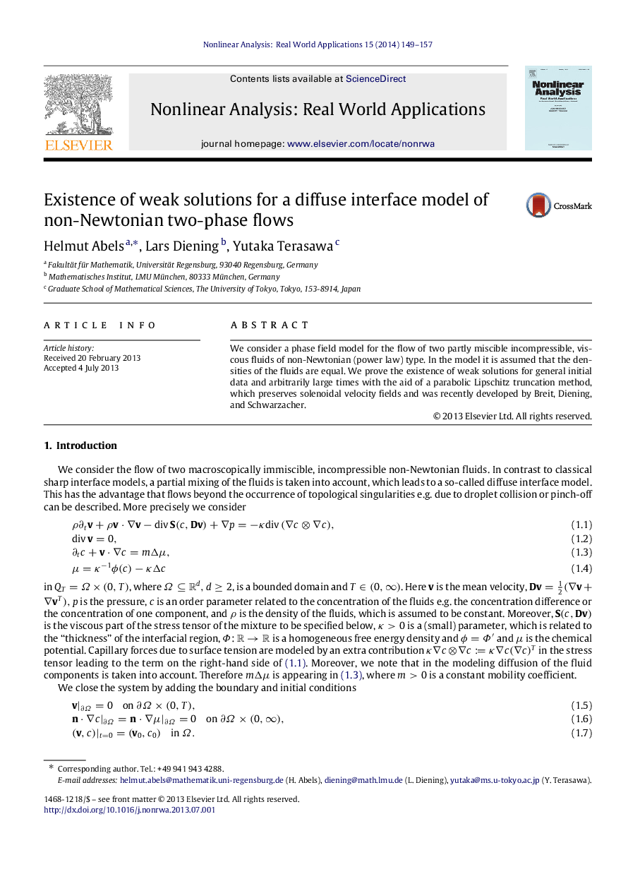 Existence of weak solutions for a diffuse interface model of non-Newtonian two-phase flows