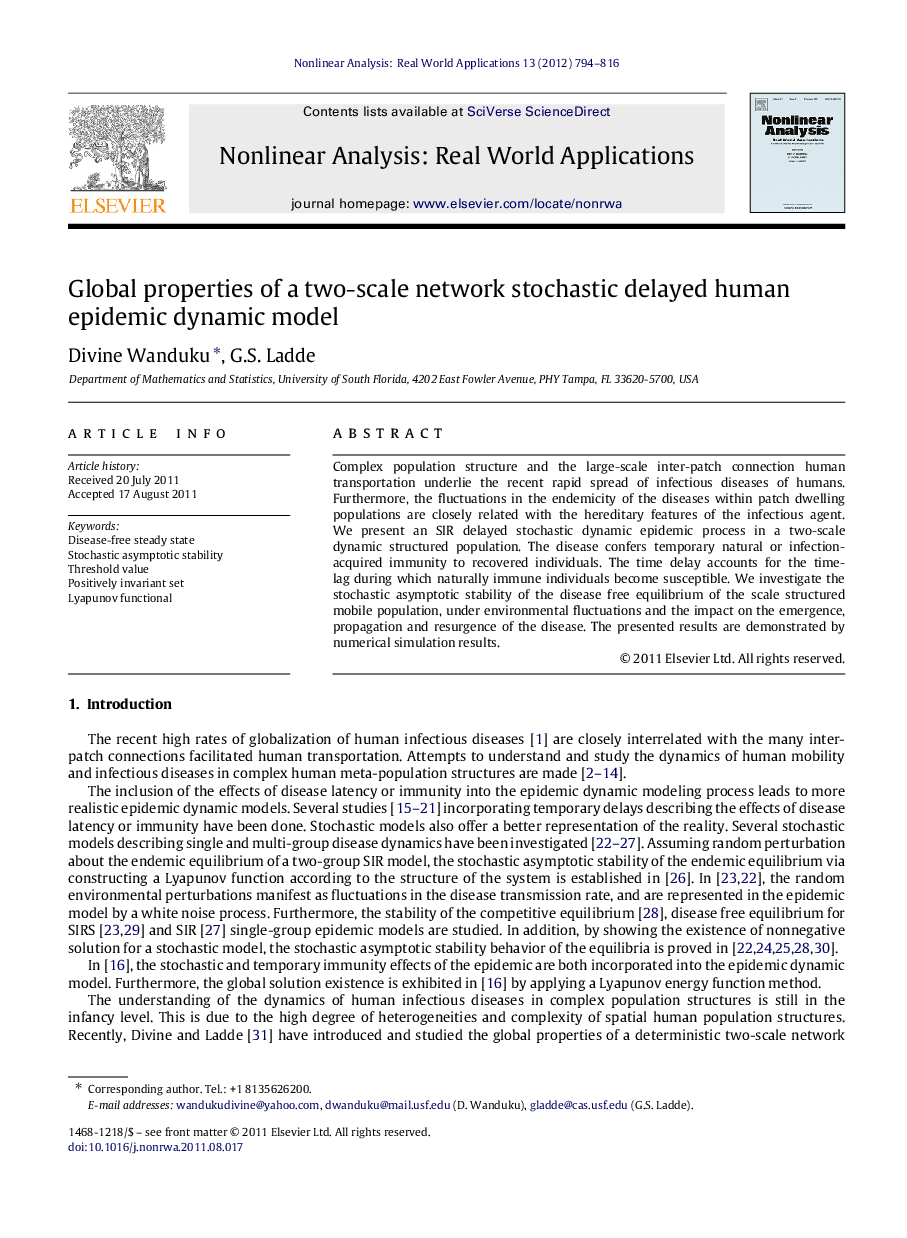 Global properties of a two-scale network stochastic delayed human epidemic dynamic model