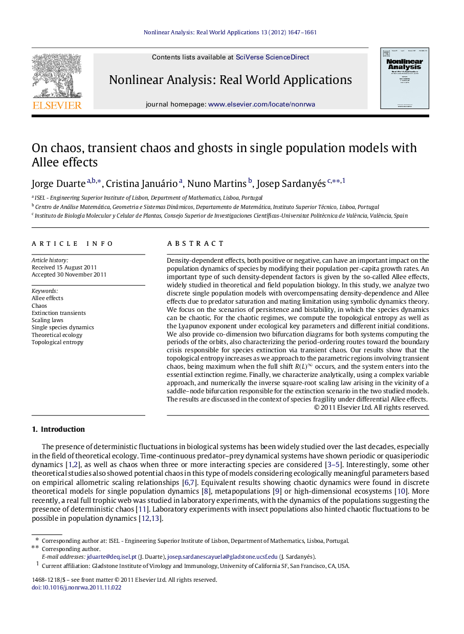 On chaos, transient chaos and ghosts in single population models with Allee effects