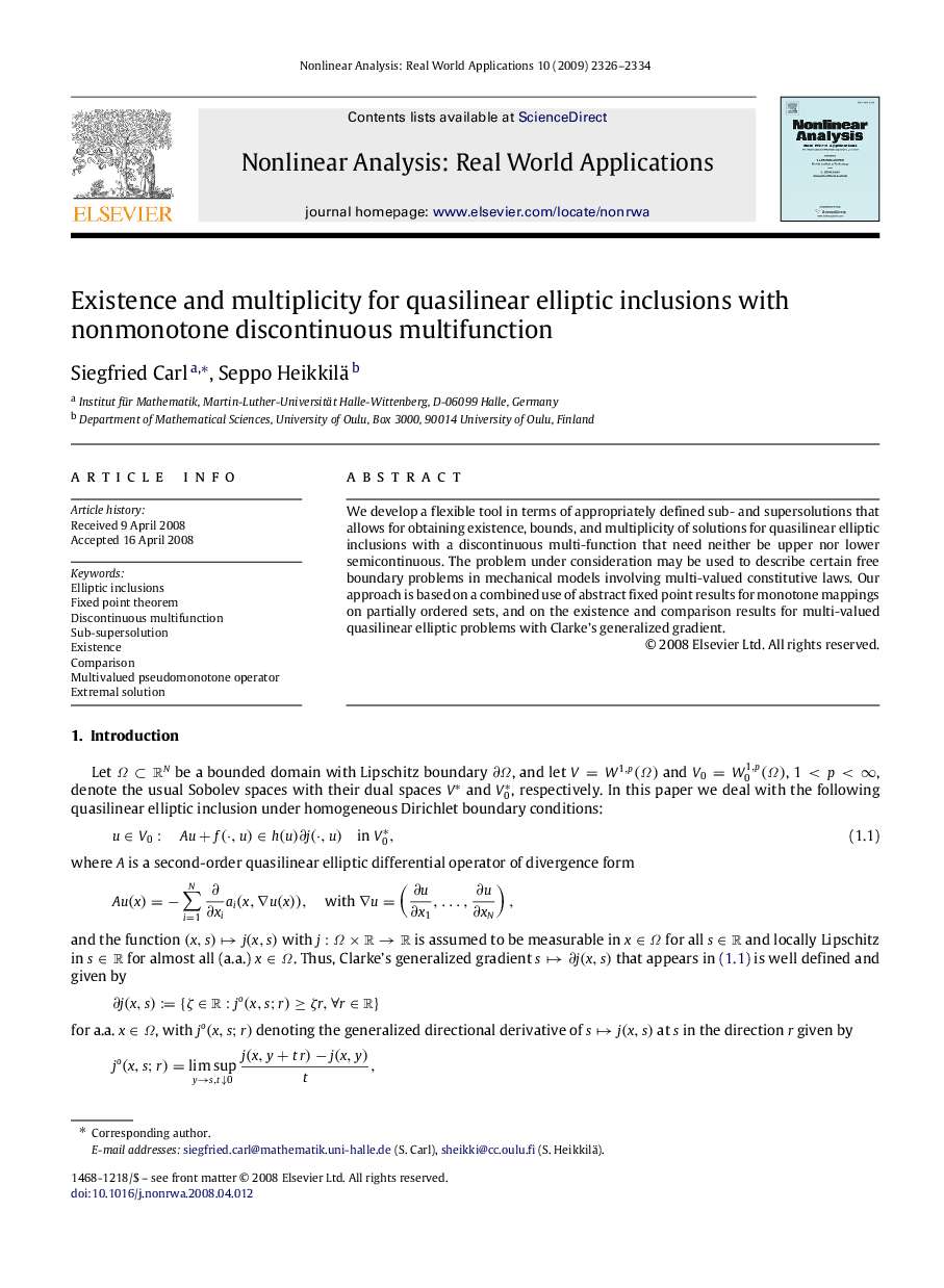 Existence and multiplicity for quasilinear elliptic inclusions with nonmonotone discontinuous multifunction