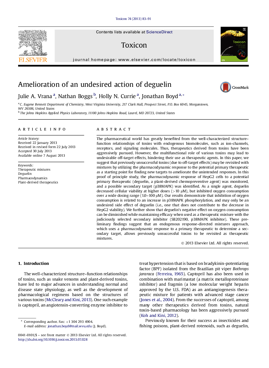 Amelioration of an undesired action of deguelin