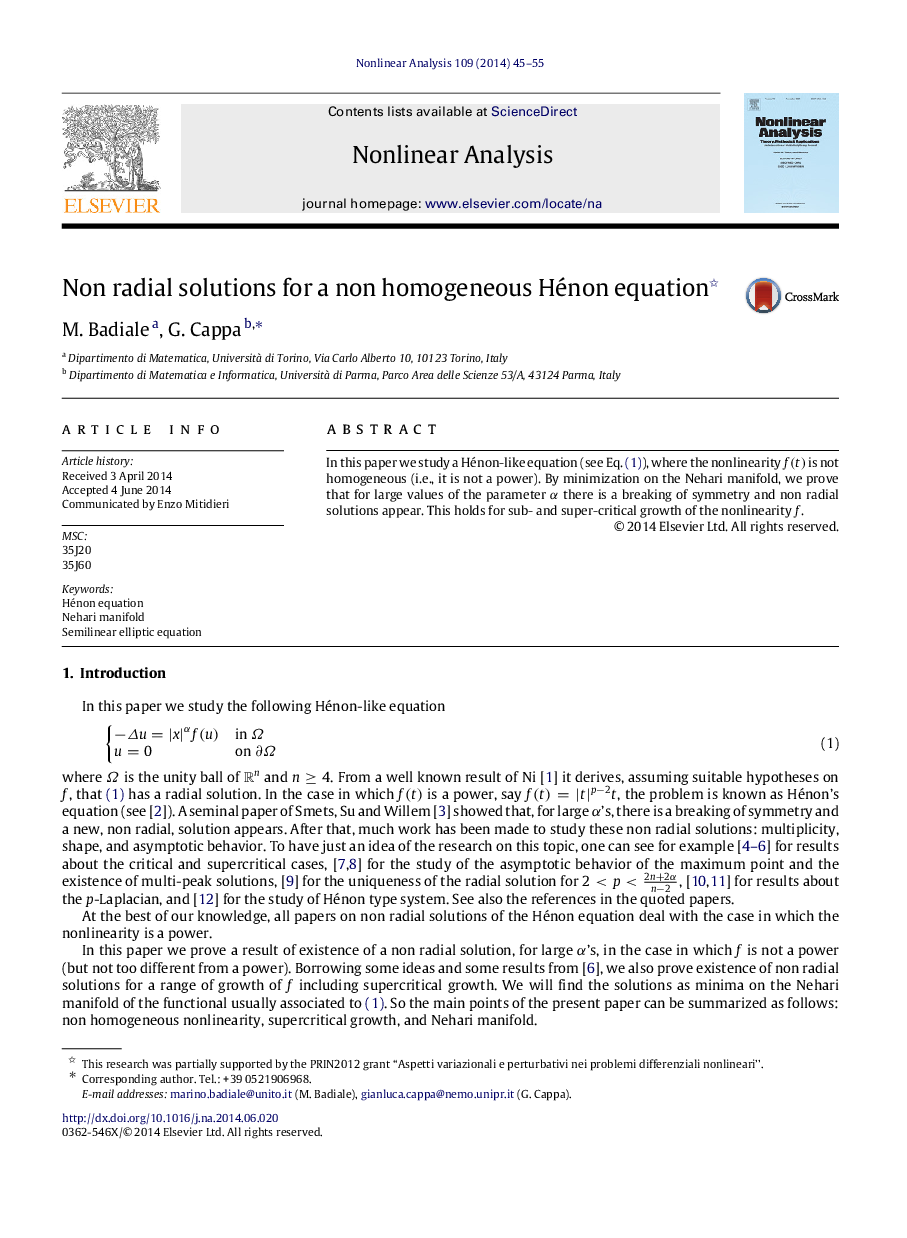 Non radial solutions for a non homogeneous Hénon equation 