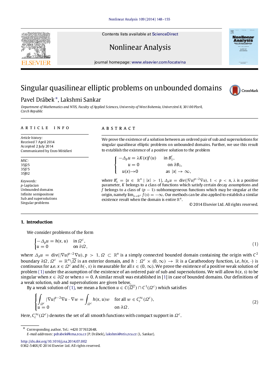 Singular quasilinear elliptic problems on unbounded domains