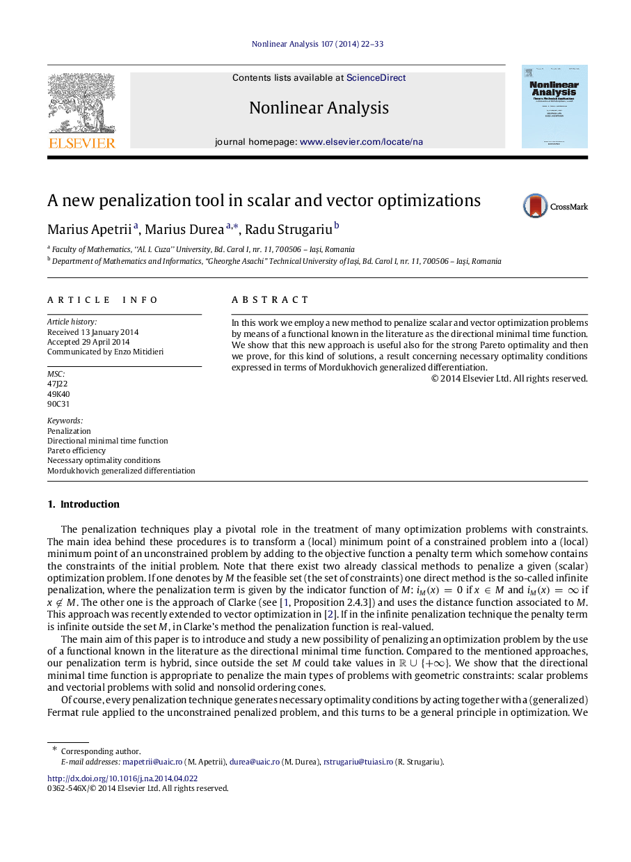 A new penalization tool in scalar and vector optimizations