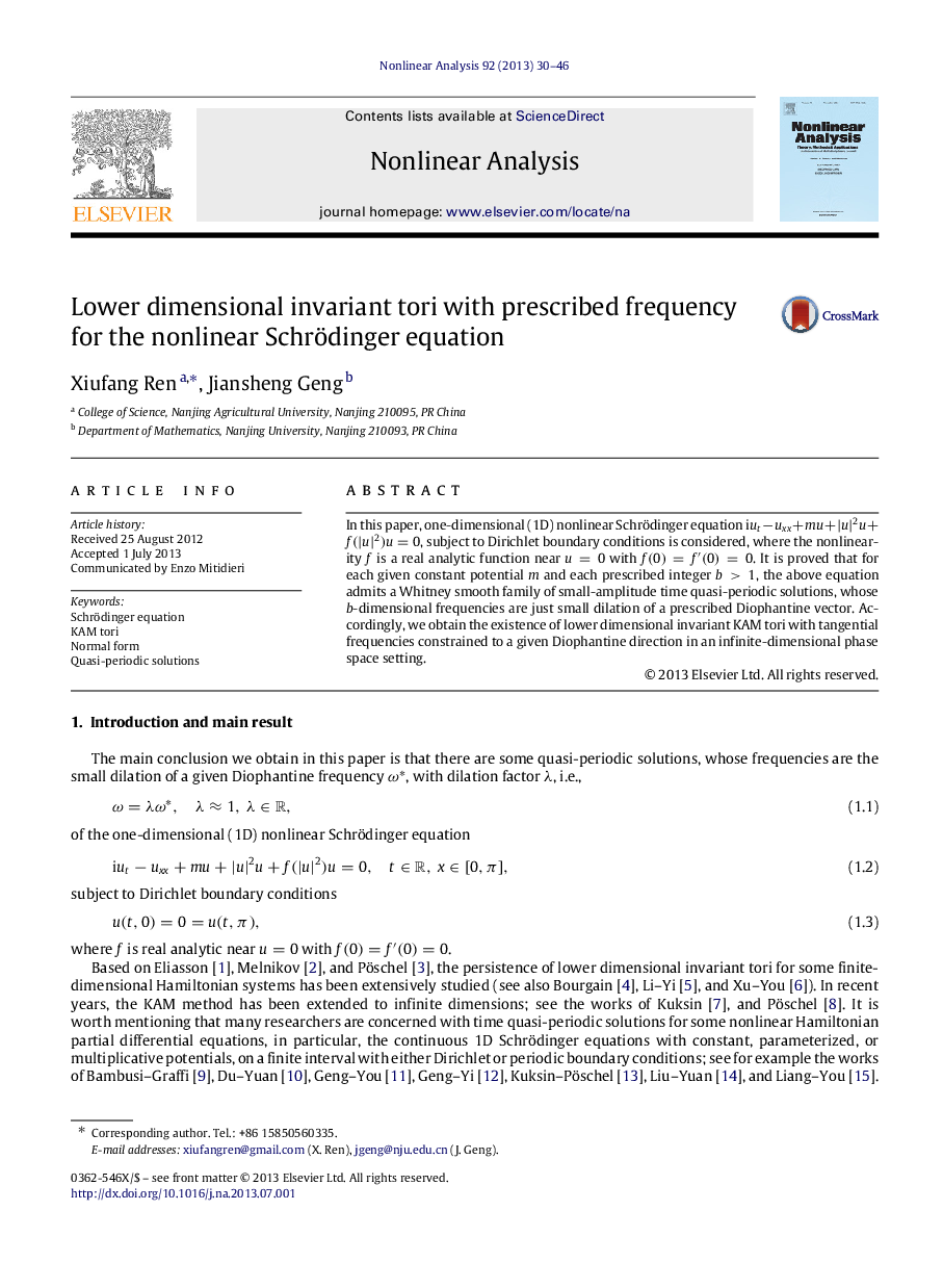 Lower dimensional invariant tori with prescribed frequency for the nonlinear Schrödinger equation