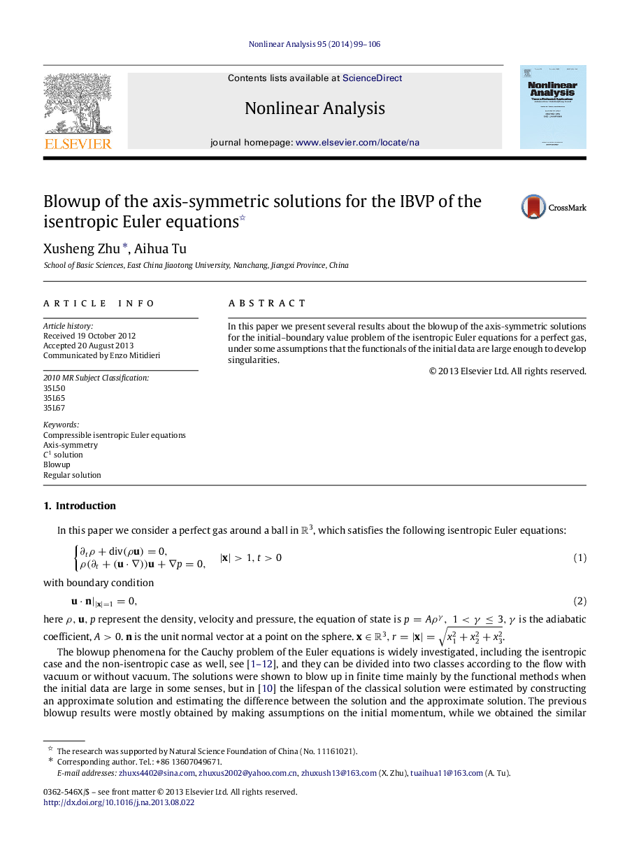 Blowup of the axis-symmetric solutions for the IBVP of the isentropic Euler equations 