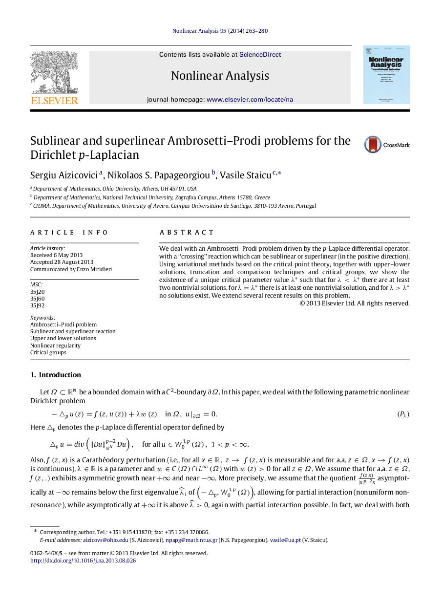 Sublinear and superlinear Ambrosetti–Prodi problems for the Dirichlet pp-Laplacian