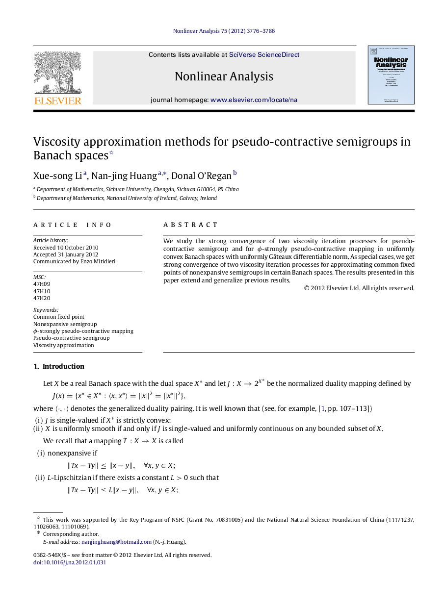 Viscosity approximation methods for pseudo-contractive semigroups in Banach spaces 