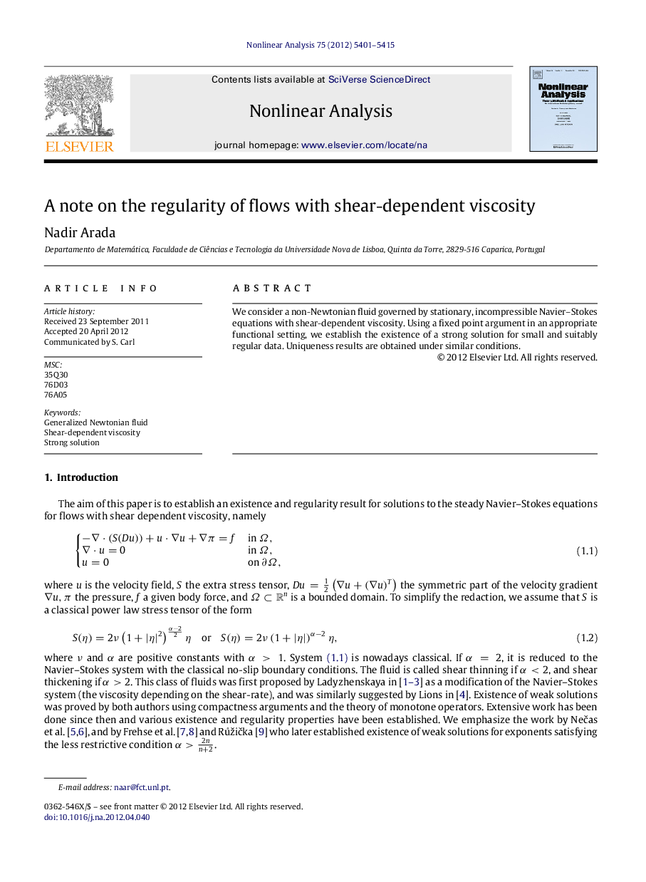 A note on the regularity of flows with shear-dependent viscosity