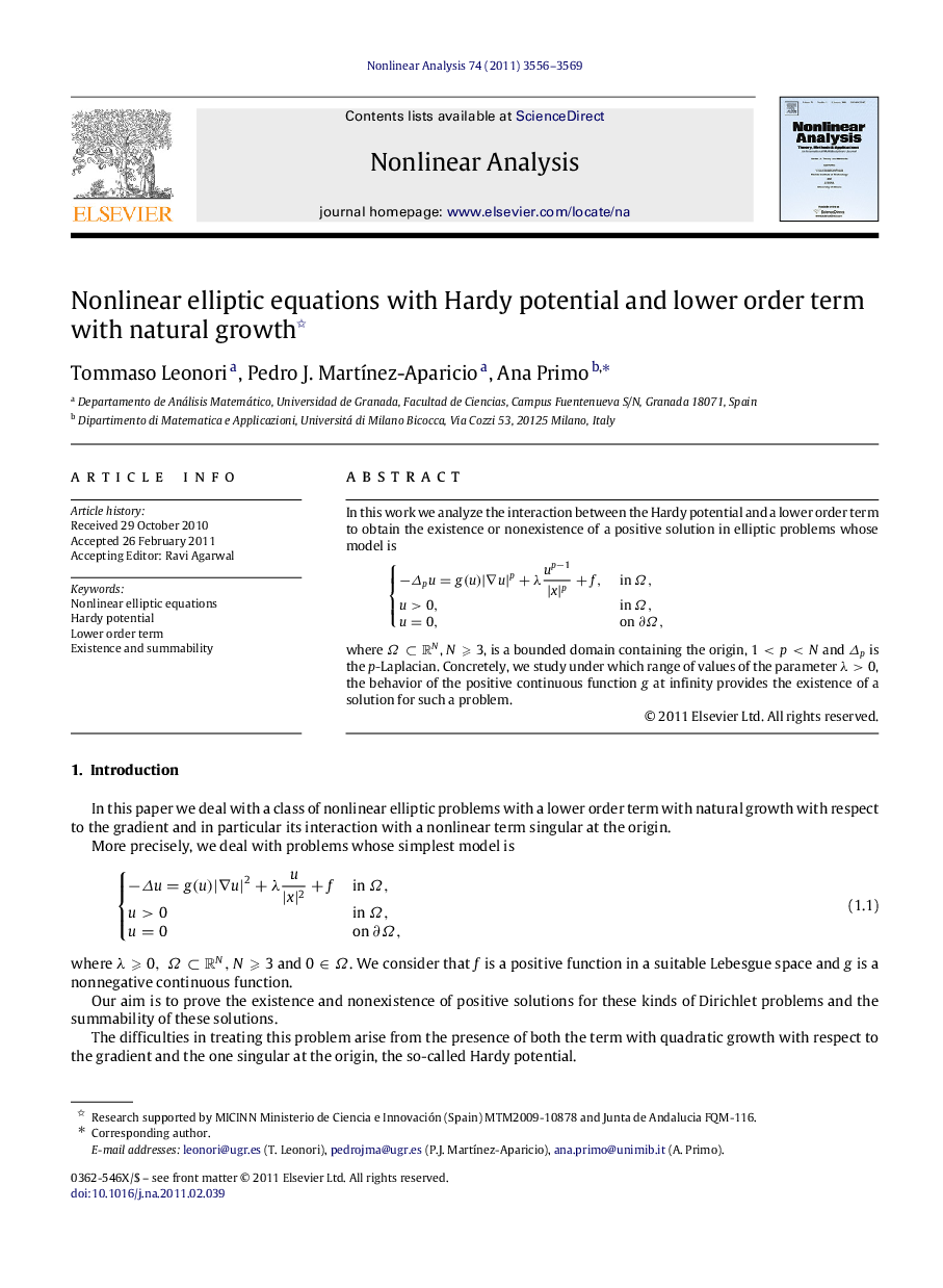 Nonlinear elliptic equations with Hardy potential and lower order term with natural growth 