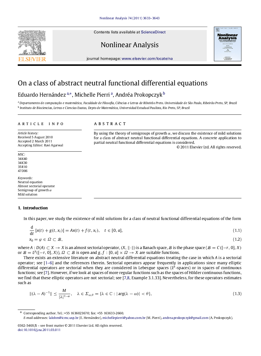 On a class of abstract neutral functional differential equations