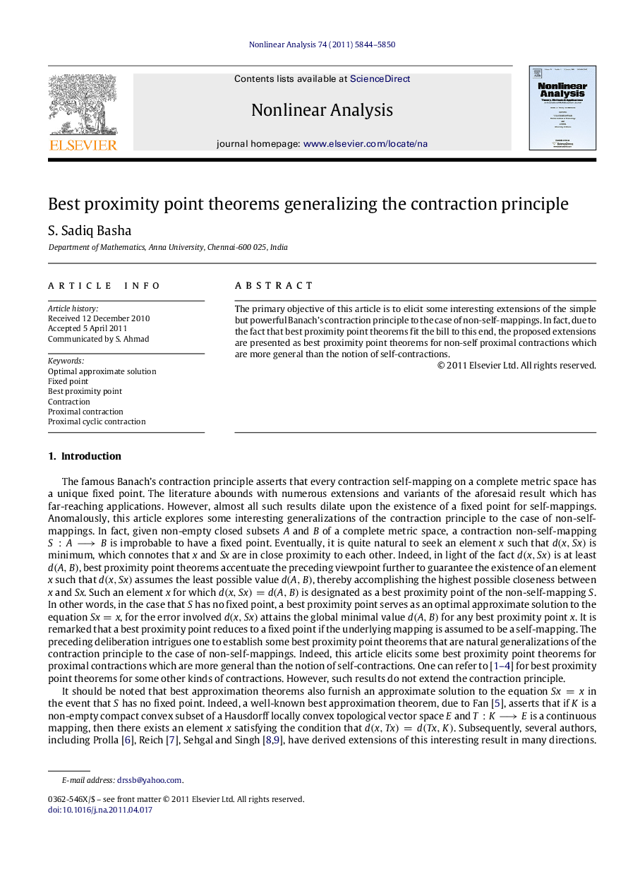 Best proximity point theorems generalizing the contraction principle