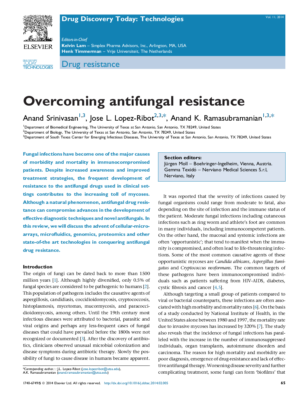Overcoming antifungal resistance