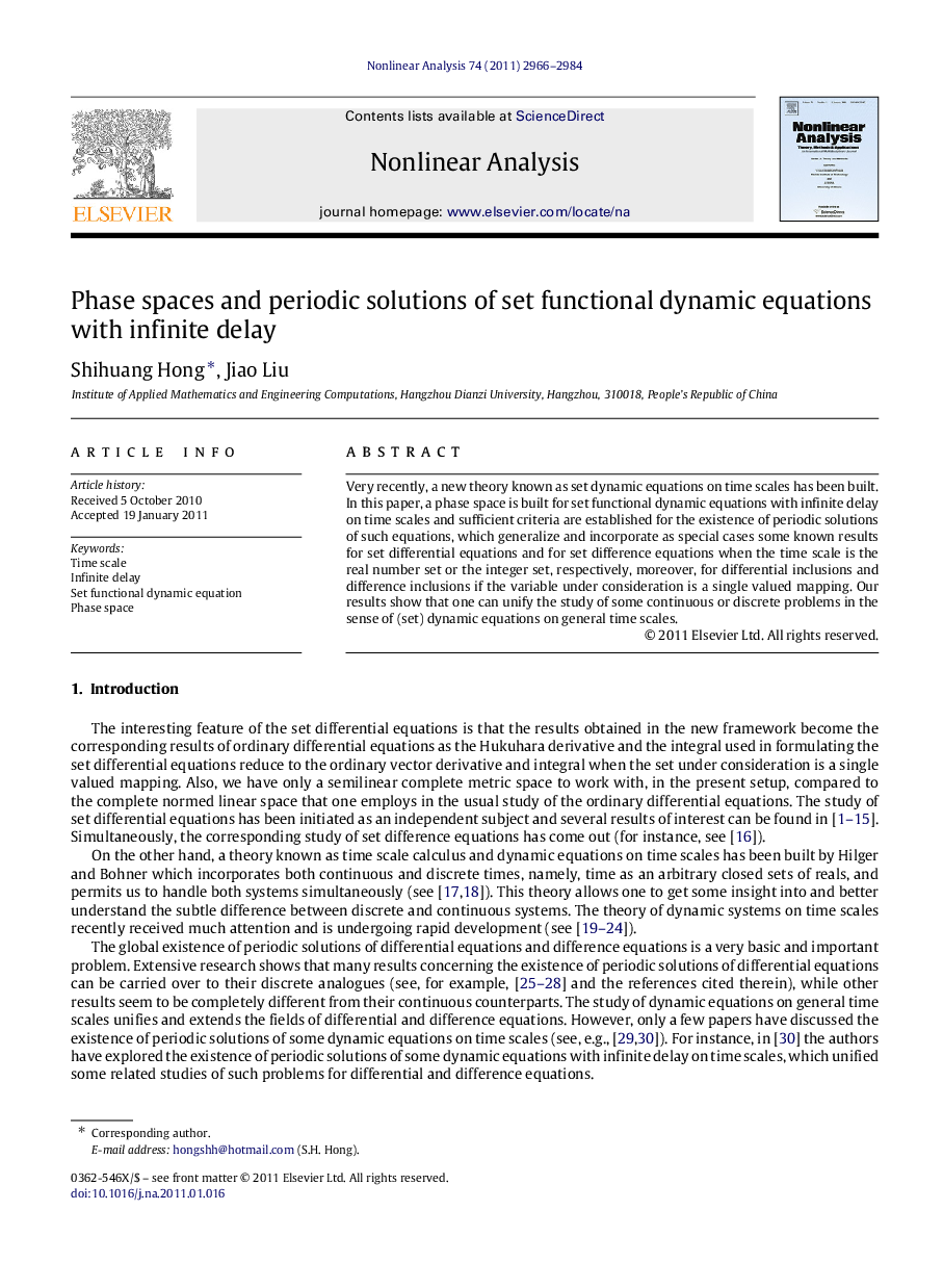 Phase spaces and periodic solutions of set functional dynamic equations with infinite delay