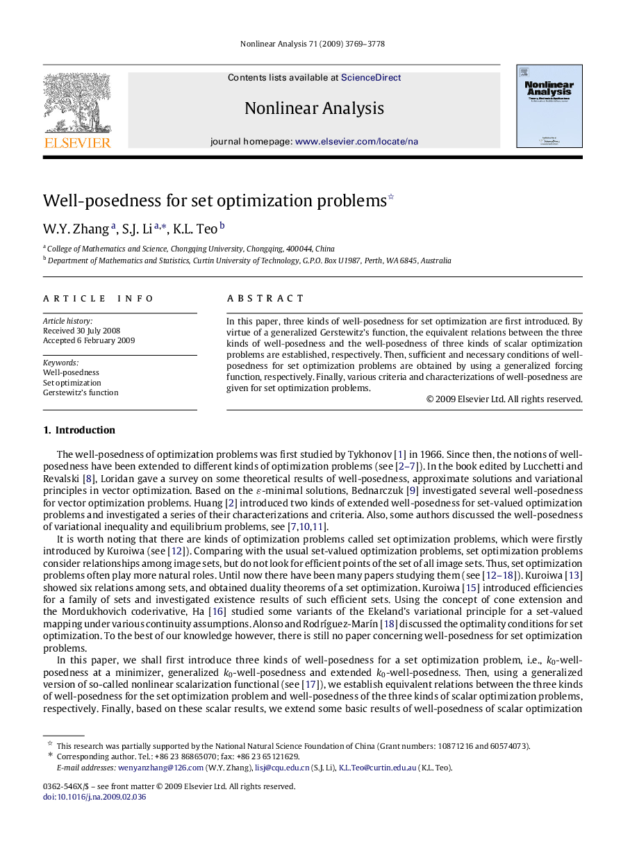 Well-posedness for set optimization problems 