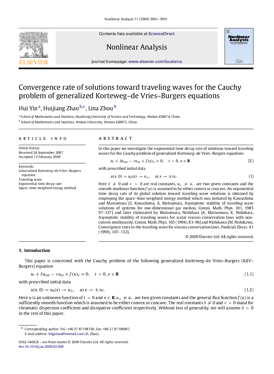 Convergence rate of solutions toward traveling waves for the Cauchy problem of generalized Korteweg–de Vries–Burgers equations