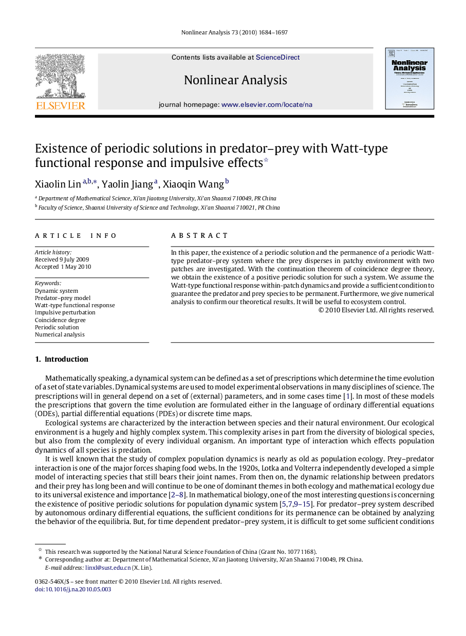 Existence of periodic solutions in predator–prey with Watt-type functional response and impulsive effects 