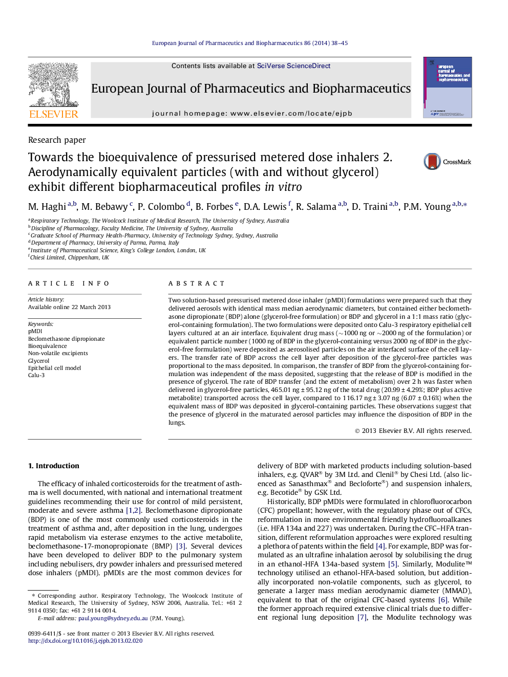 نسبت به اکسیژن زیستی دوزهای انحصاری تحت فشار تحت فشار 2. ذرات معادل با آئروودینامیکی (با و بدون گلیسرول) پروفیل های مختلف بیوفارمتی را در آزمایشگاهی نشان می دهند 