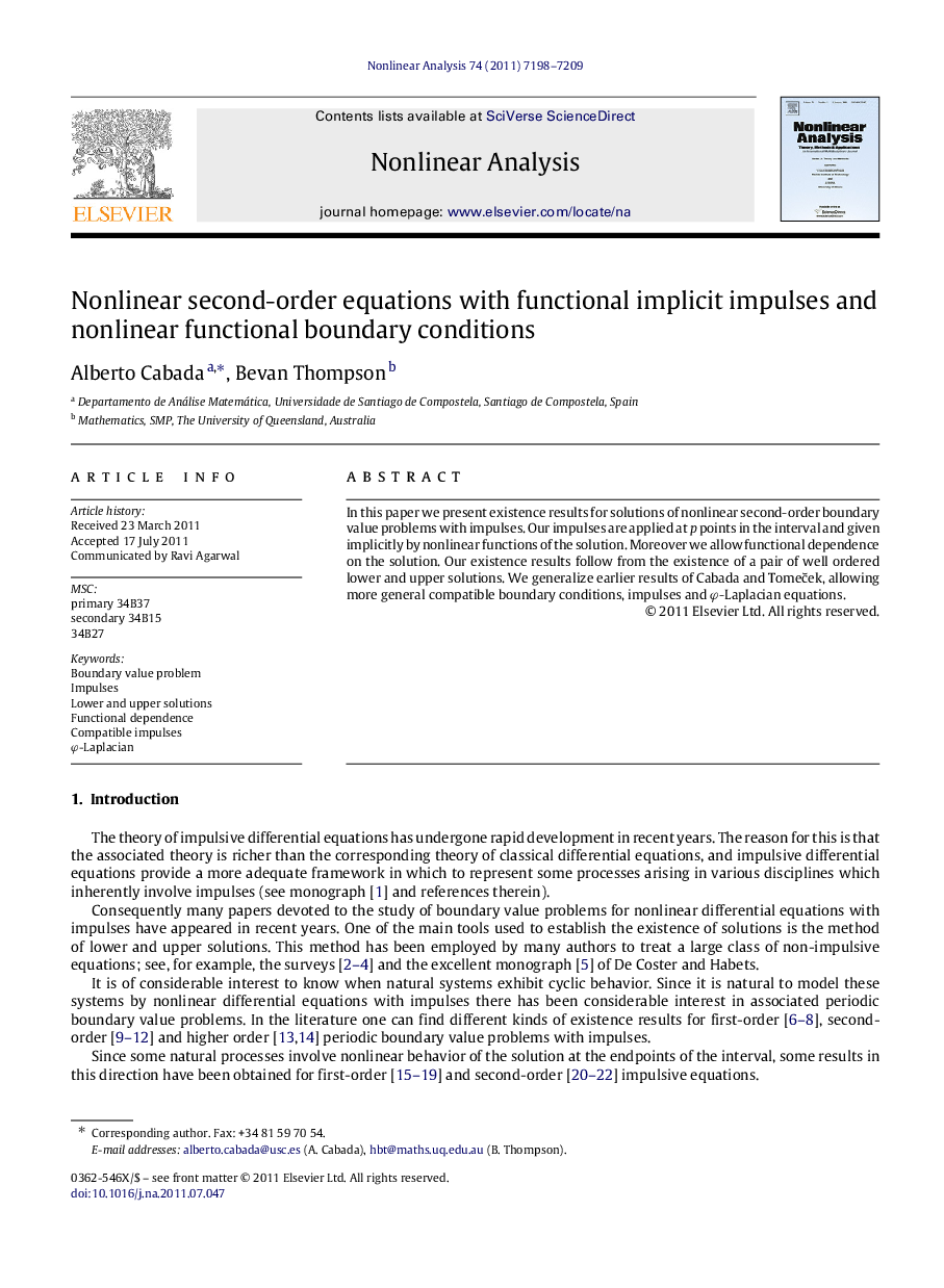 Nonlinear second-order equations with functional implicit impulses and nonlinear functional boundary conditions