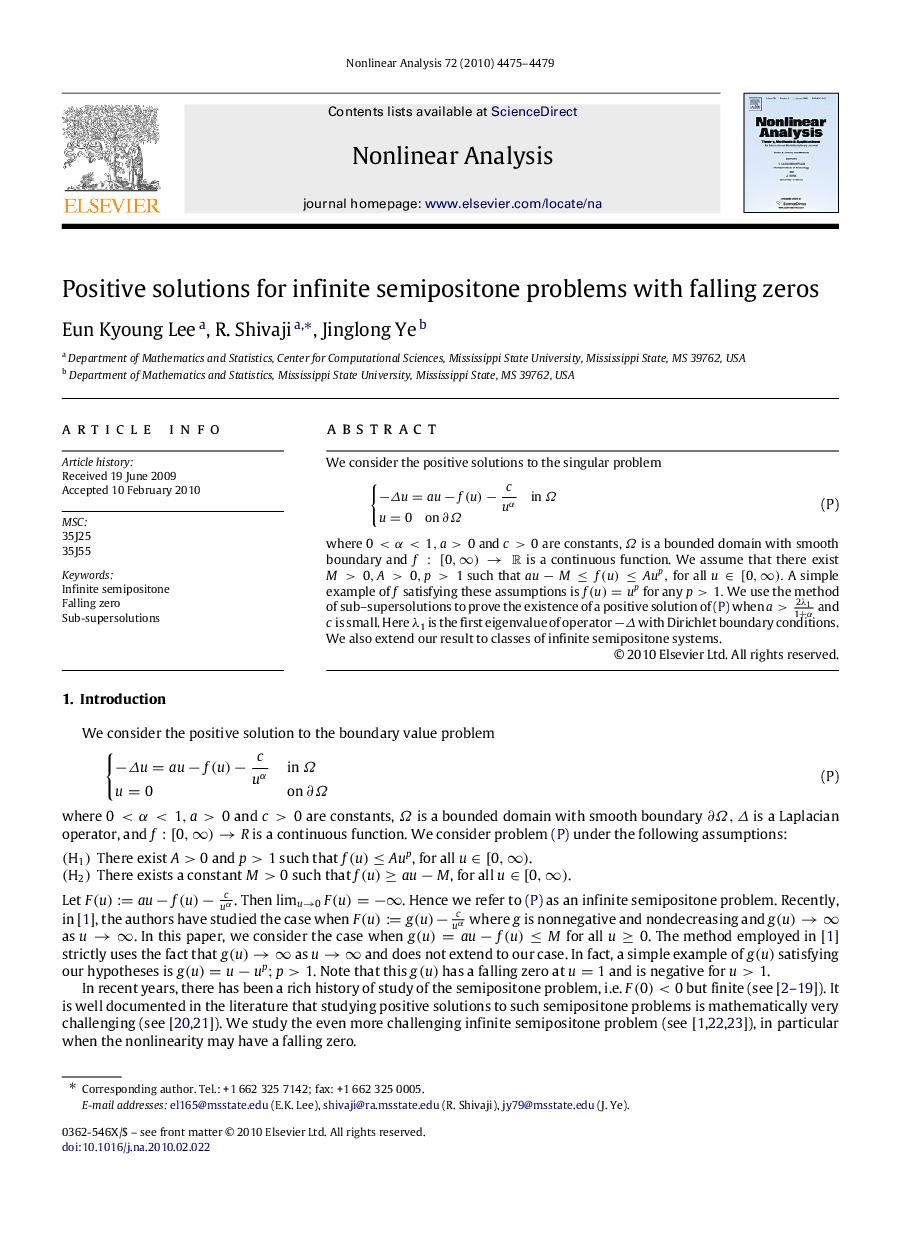 Positive solutions for infinite semipositone problems with falling zeros