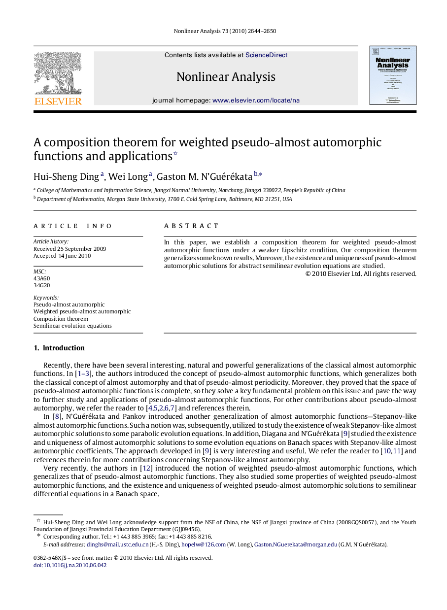 A composition theorem for weighted pseudo-almost automorphic functions and applications 