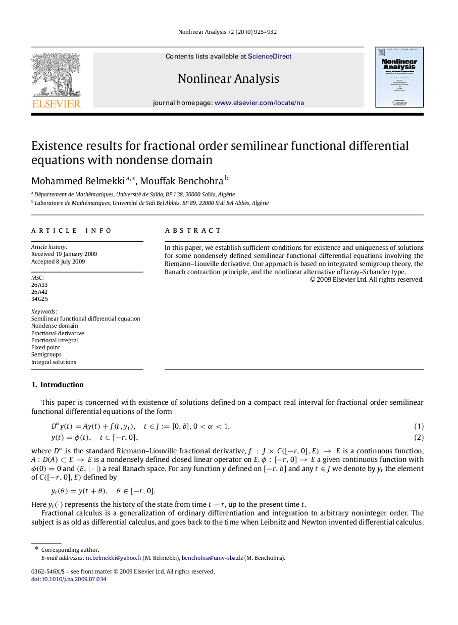 Existence results for fractional order semilinear functional differential equations with nondense domain