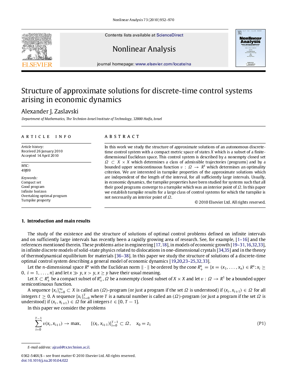 Structure of approximate solutions for discrete-time control systems arising in economic dynamics