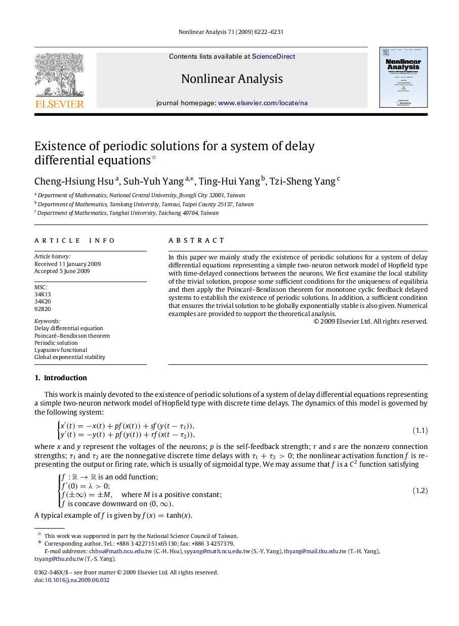 Existence of periodic solutions for a system of delay differential equations