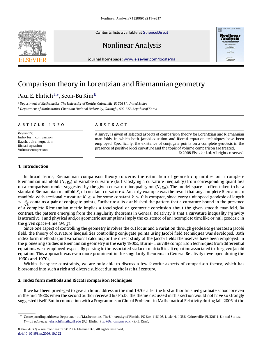 Comparison theory in Lorentzian and Riemannian geometry