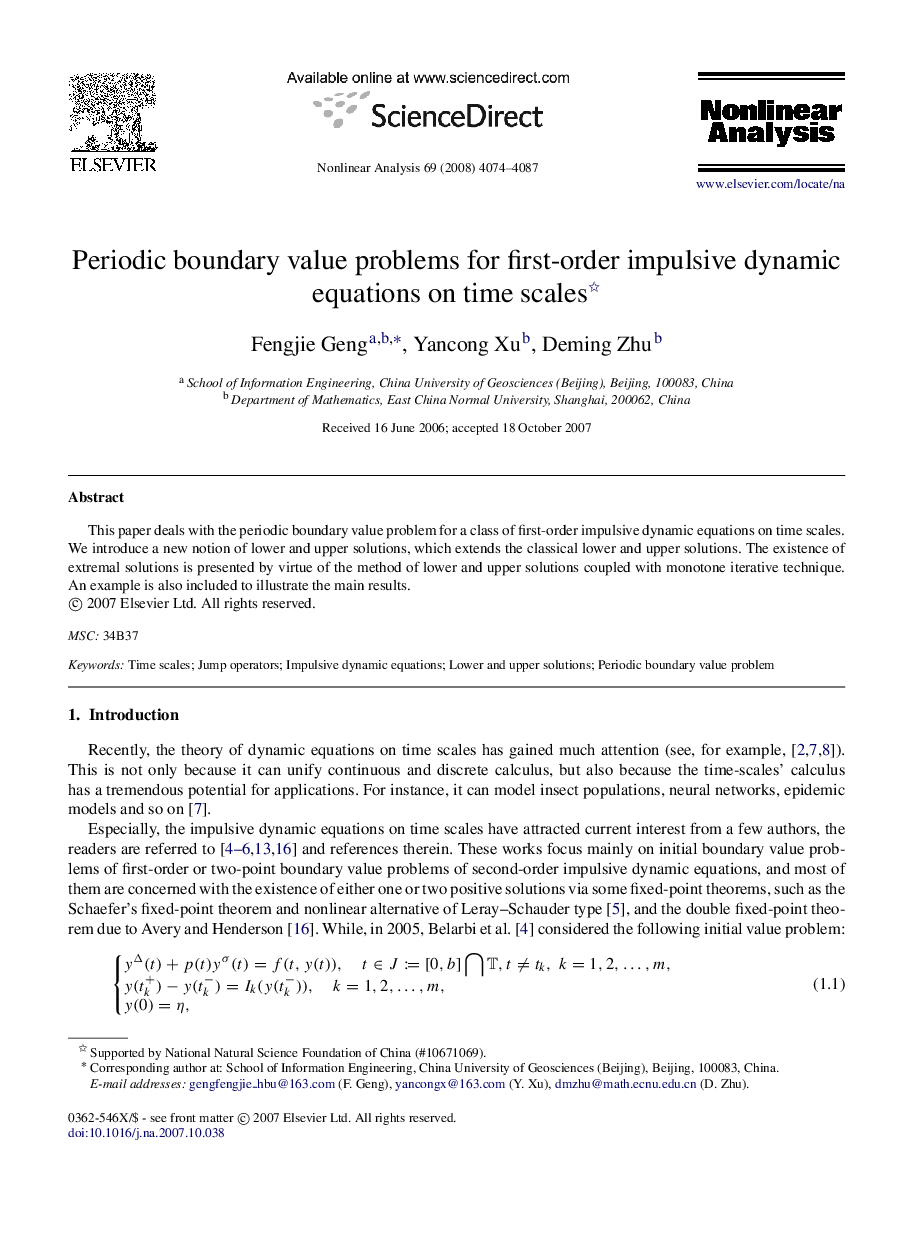 Periodic boundary value problems for first-order impulsive dynamic equations on time scales 